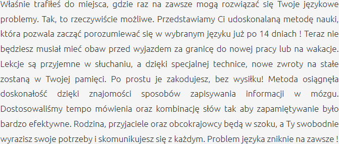 Skuteczna Nauka Języka Artykuł Językowy